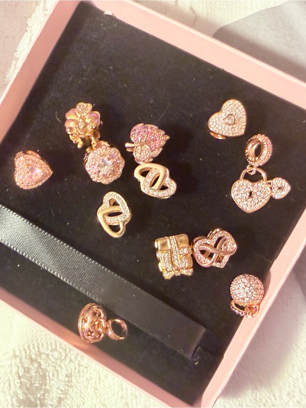 Pandora Rose Gold Charms New . Pls message me so i can make a separate listing